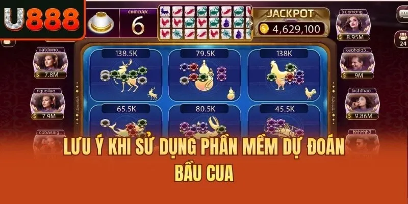 Lưu ý khi sử dụng phần mềm dự đoán bầu cua