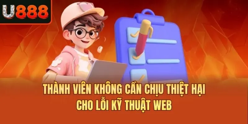 Thành viên không cần chịu thiệt hại cho lỗi kỹ thuật web