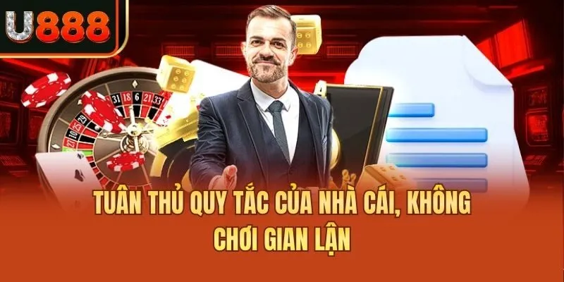 Tuân thủ quy tắc của nhà cái, không chơi gian lận